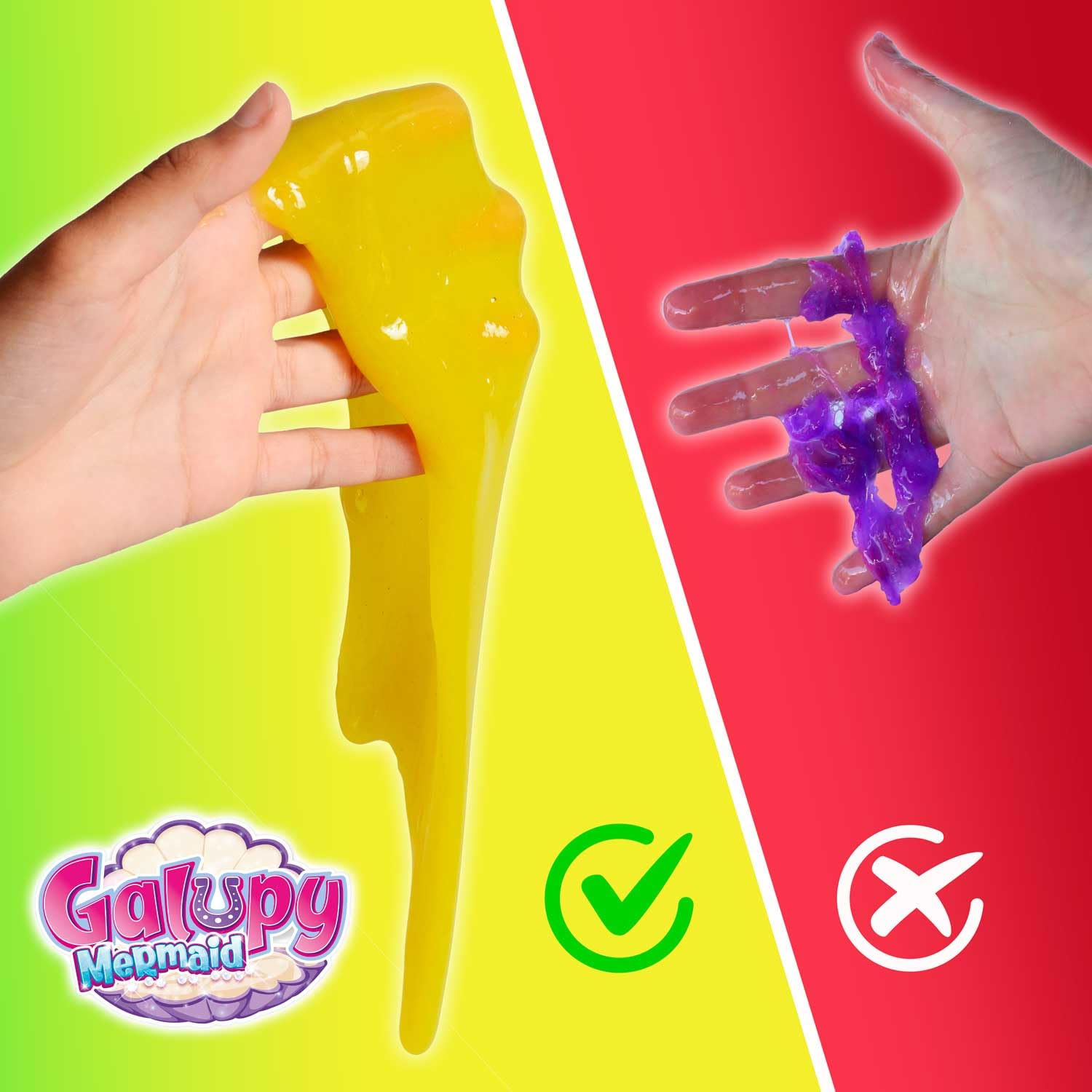 CRAZE Magic Slime Bag GALUPY Mermaid zestaw 20 sztuk, kompletny wyświetlacz dla dzieci, 20 x 75 ml, z figurką jednorożca Galupy Mermaid, figurka jednorożca, niespodzianka