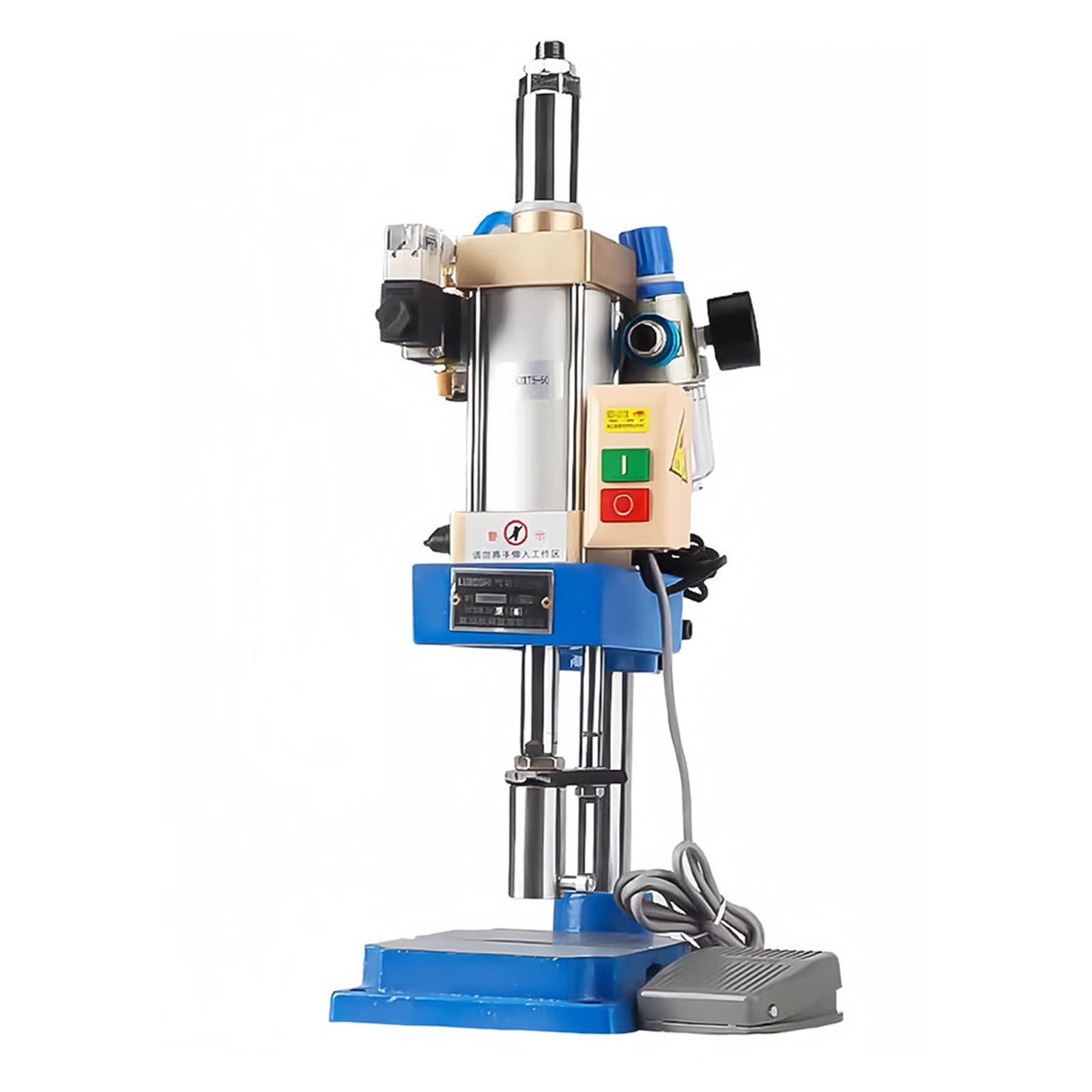 Pneumatic Stamping Machine Fully Automatic Desktop Single Column Press Small Pressing Machine Add Pressure Equipment(Type 63)