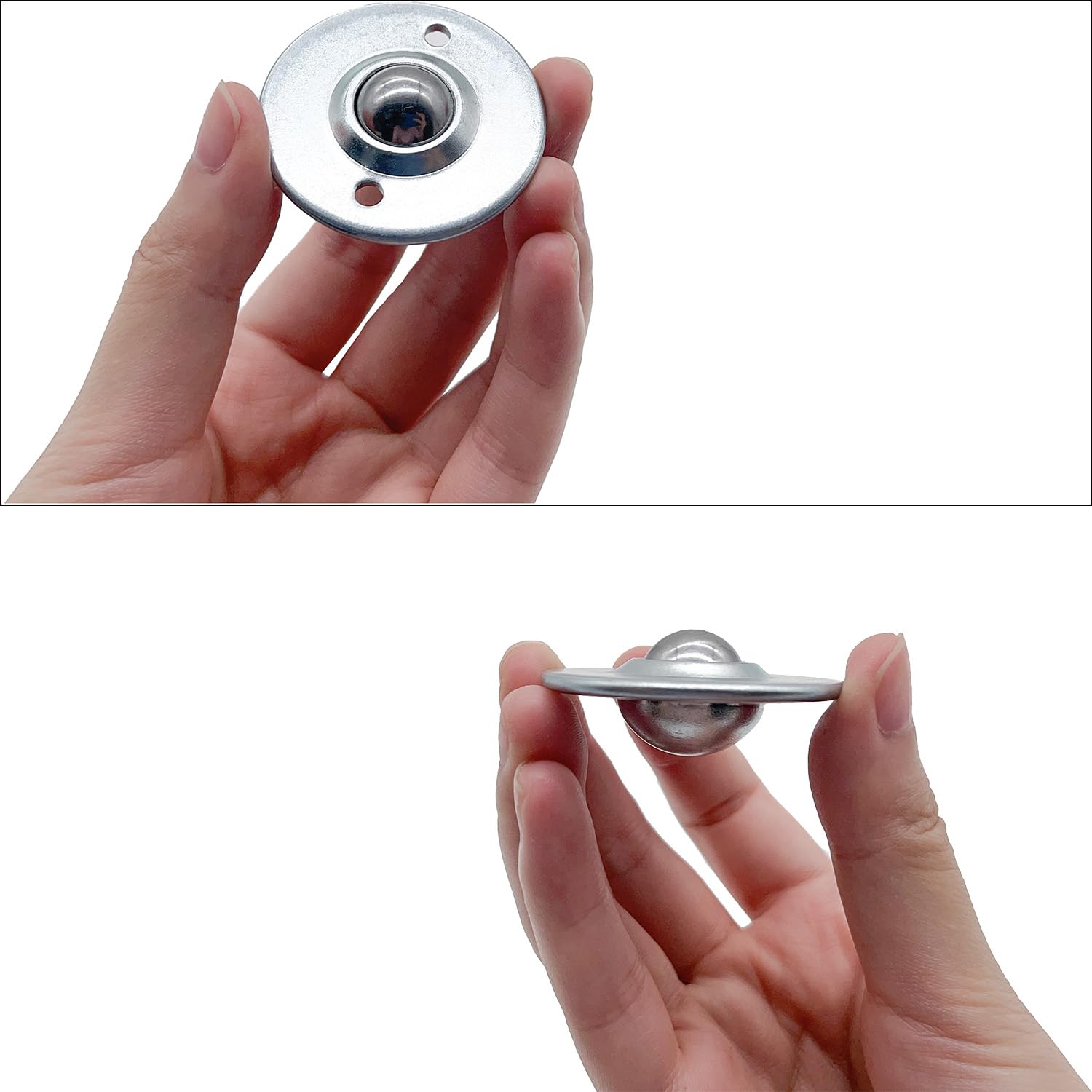 Lot De 12 Roulettes À Billes Pour Meubles Plats : - Roulettes À Billes Pour Meubles - Roulettes