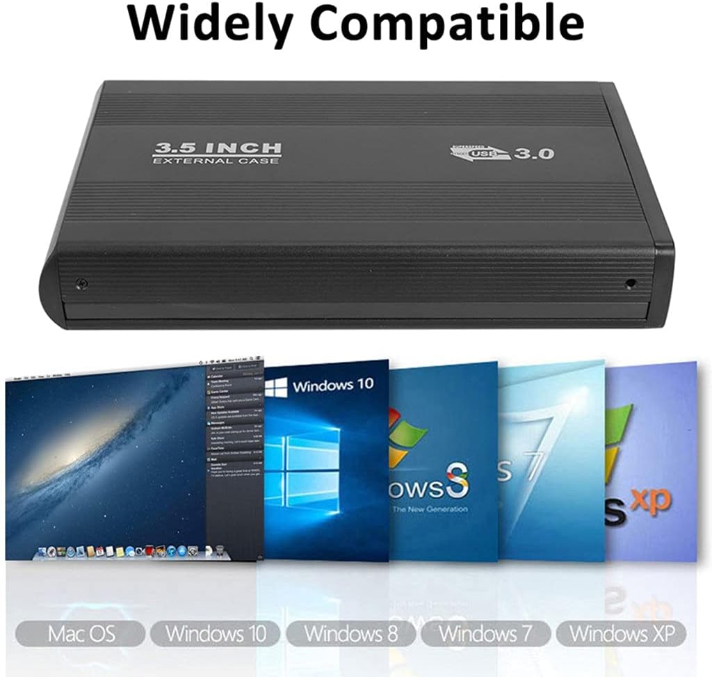 External Hard Drives 3.5 Inch HDD Case Dock SATA to USB 3.0 2.0 External Hard Drive Enclosure Adapter 3.5" USB3.0 USB2.0 Hard Disk HD SSD Box