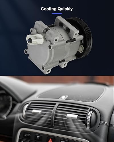 Miniatura 5 de ECCPP Compresor de AC con embrague 1996-1997 apto para Ford F-100 Ranger 2.3L CO 101280C AC Compresor