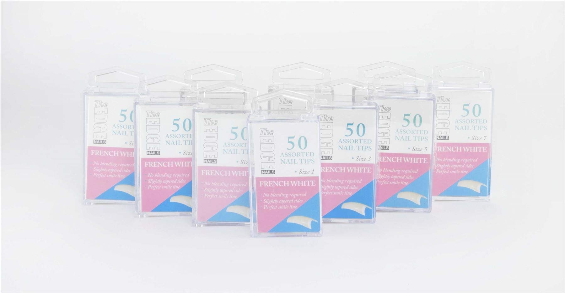 The Edge French White Nail Tips Size 6 (50) - 2017206