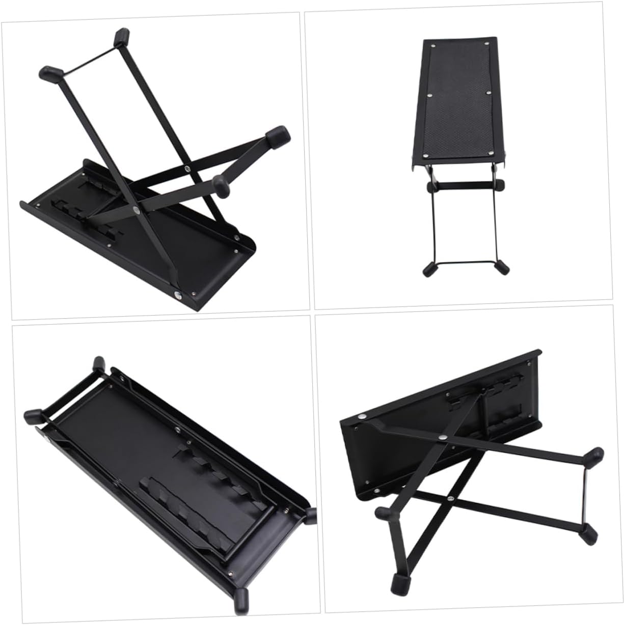 Foldable Guitar Foot Stool with Wood Iron Support for Guitarists