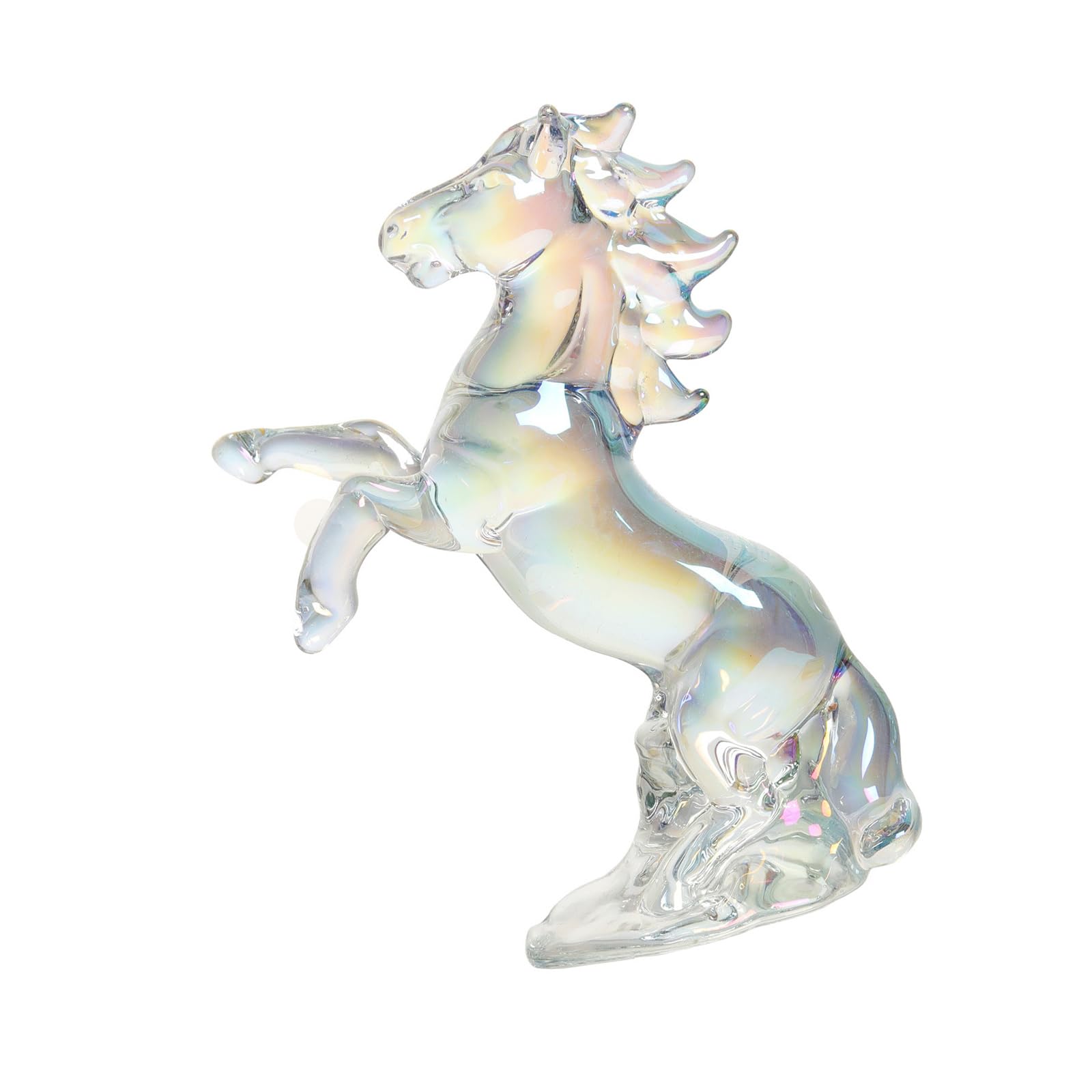 LUCKGONI Crystal Horse Figurines Hand-Carved Horse Statues Shui Ornament Collectible Figurines for Home Decorations