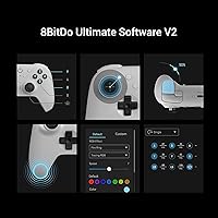 Vista 7 de 8BitDo Ultimate 2 - Controlador Bluetooth para Switch, Switch 2, PC y Windows, Controlador Switch Pro con joysticks TMR, gatillos táctiles/Hall
