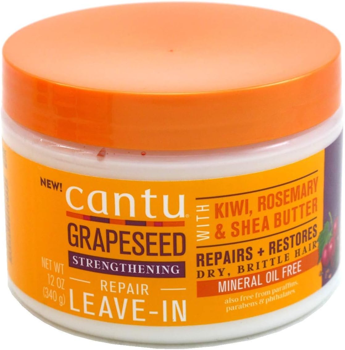 Cantu Grape Seed Oil Leave-in Conditioning Repair Cream 340g