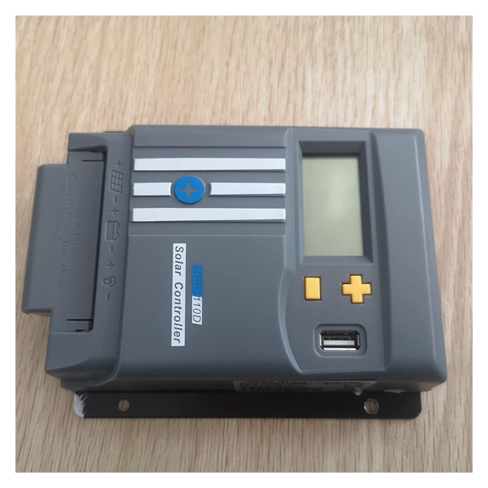 Controlador de carga solar 10A MPPT con dispositivo WiFi 12V / 24V Pantalla LCD Regulador de batería Dual USB LifePo4(MPPT110D WIFI)