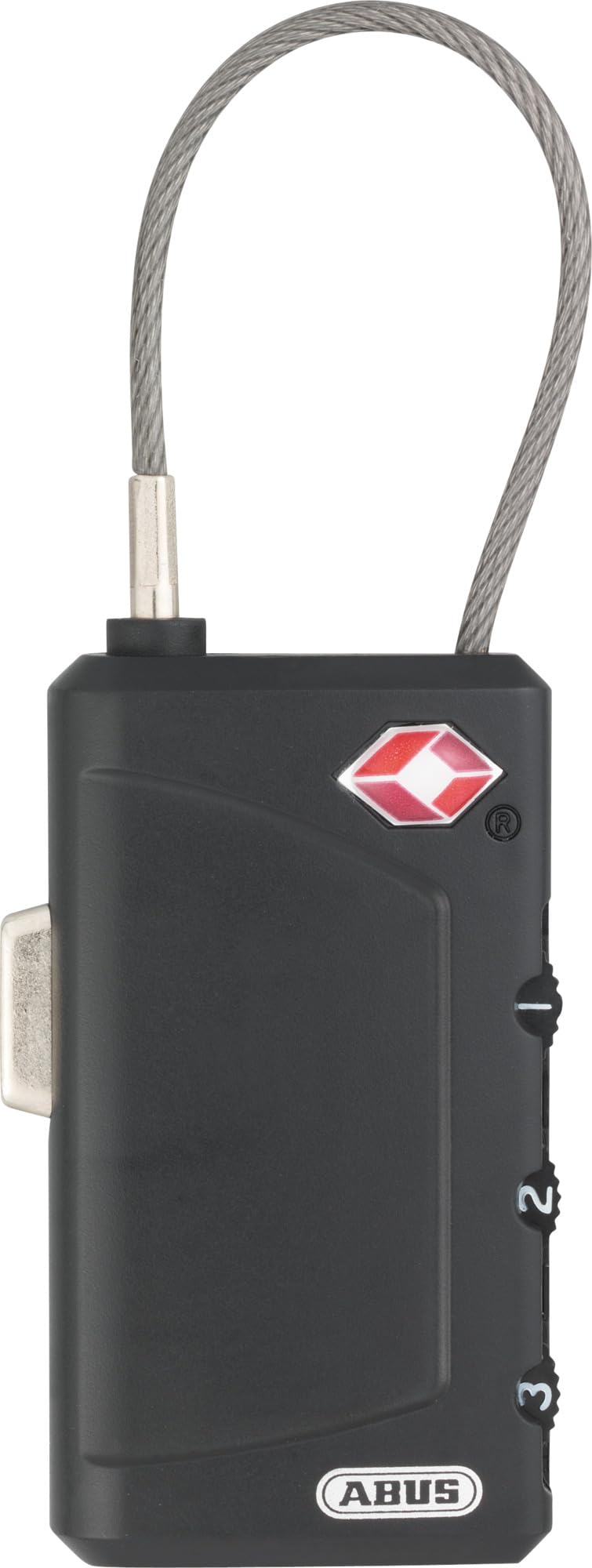 ABUS TSA-Schloss 148TSA/30 - Kabelschloss zur Gepäcksicherung mit 3-stelligem Zahlencode - für Koffer, Taschen, Rucksäcke