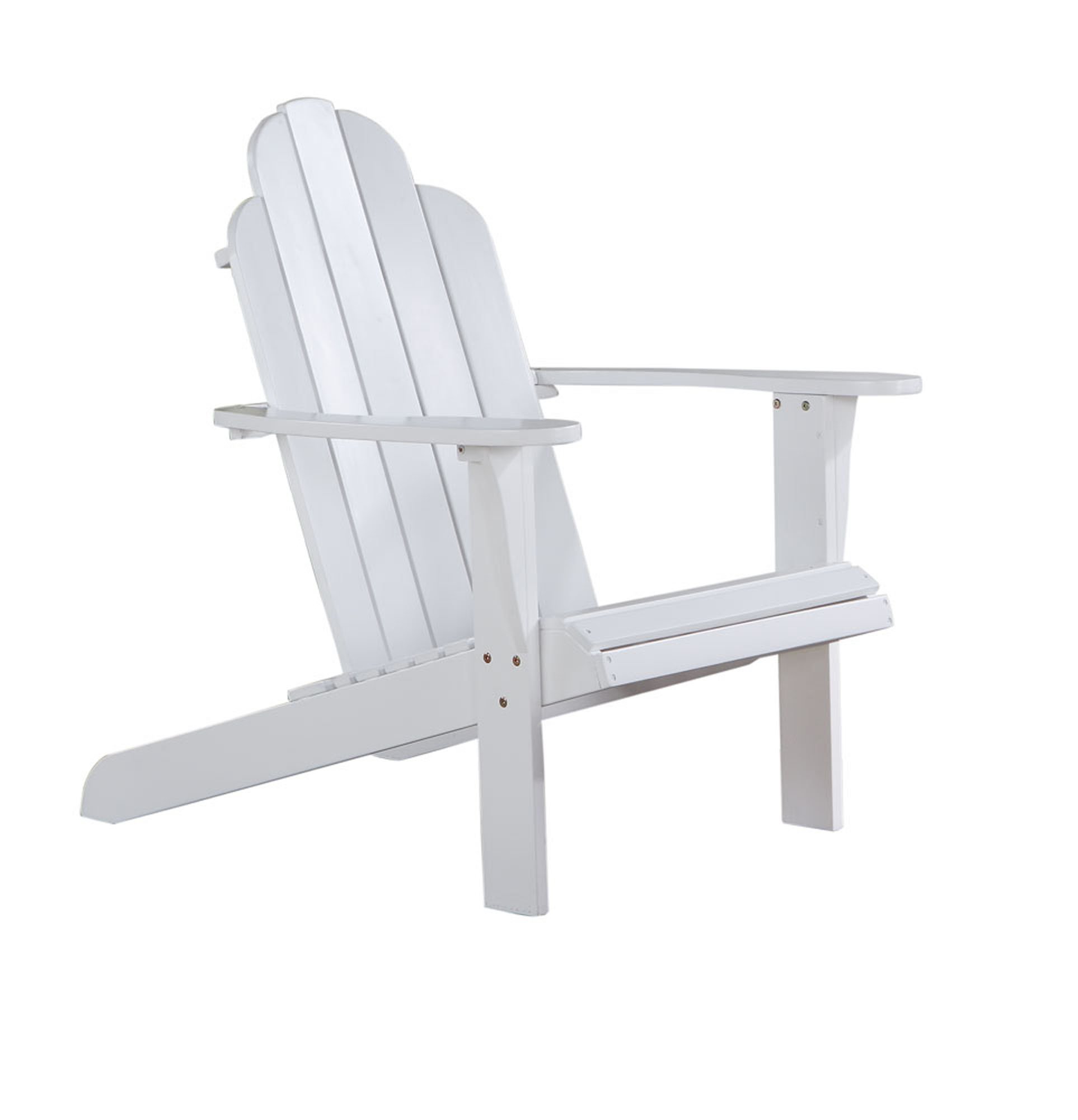 Linon White Adirondack Chair, 30.4" wx37.6 dx37.8 h