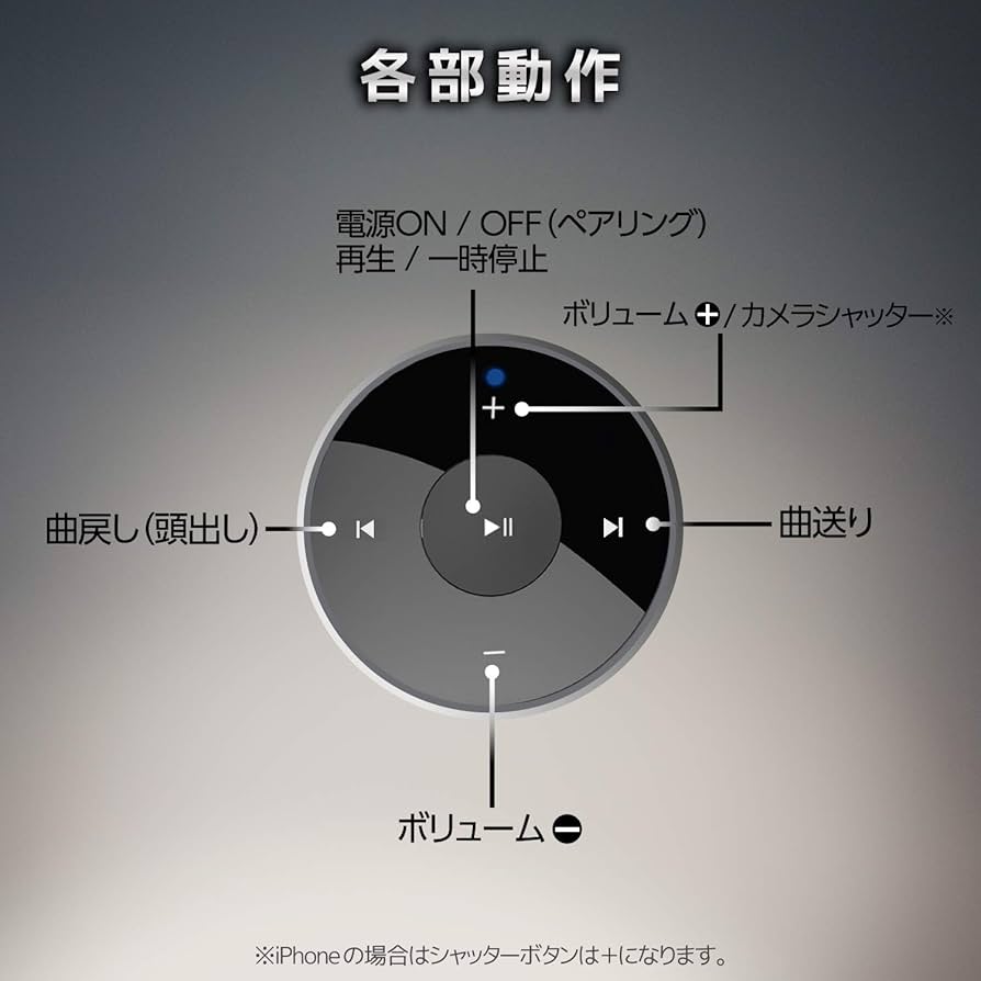 エレコム マルチメディアリモコン メディアボタン Bluetooth [音楽の再生/停止] [自撮りシャッター機能付き] ステアリングホルダー付属 1 ブラッ Amazon | エレコム マルチメディアリモコン メディアボタン