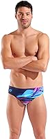 Arena Feel Bloom Men's Swim Briefs - Stretchy Eco Waterfeel Fabric, UPF 50+, Chlorine-Resistant for Pool & Beach