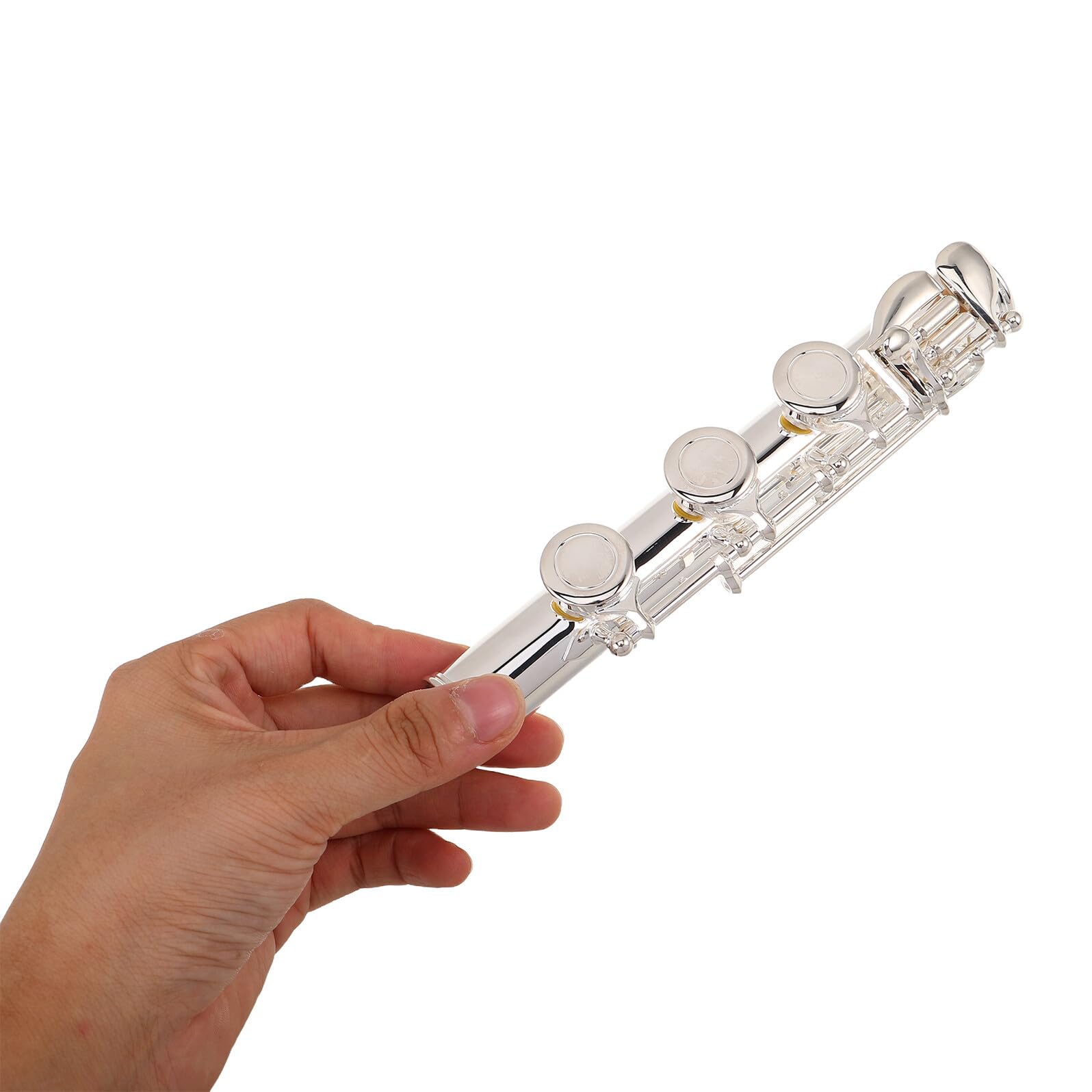 Giunto per Piedini di Flauto Placcato Argento da 20 MM Kit per Riparazione e Manutenzione Flauti Molla e Guarnizione Accessorio per Strumenti a Fiato per Studenti e