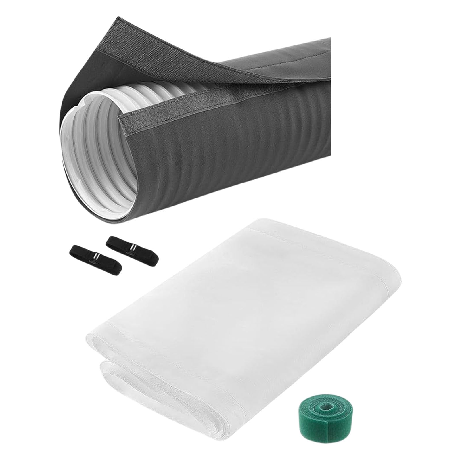 TFAOYS Air Conditioning Window Vent Set Hose Wrap Polyester Texture for Airflows Control Polyester Construction Air Conditioning Hose Cover