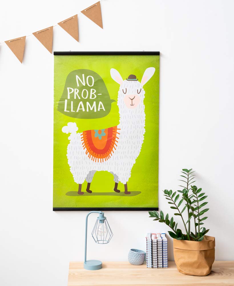 Grupo Erik: Appendi Poster fai da te in legno MDF, Cornice Poster con stecche magnetiche, Verticale 61 cm, ideale per appendere poster, locandine e stampe