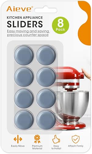 Aieve Appliance Sliders, 8 Pcs Small Appliance Slider for Countertop,