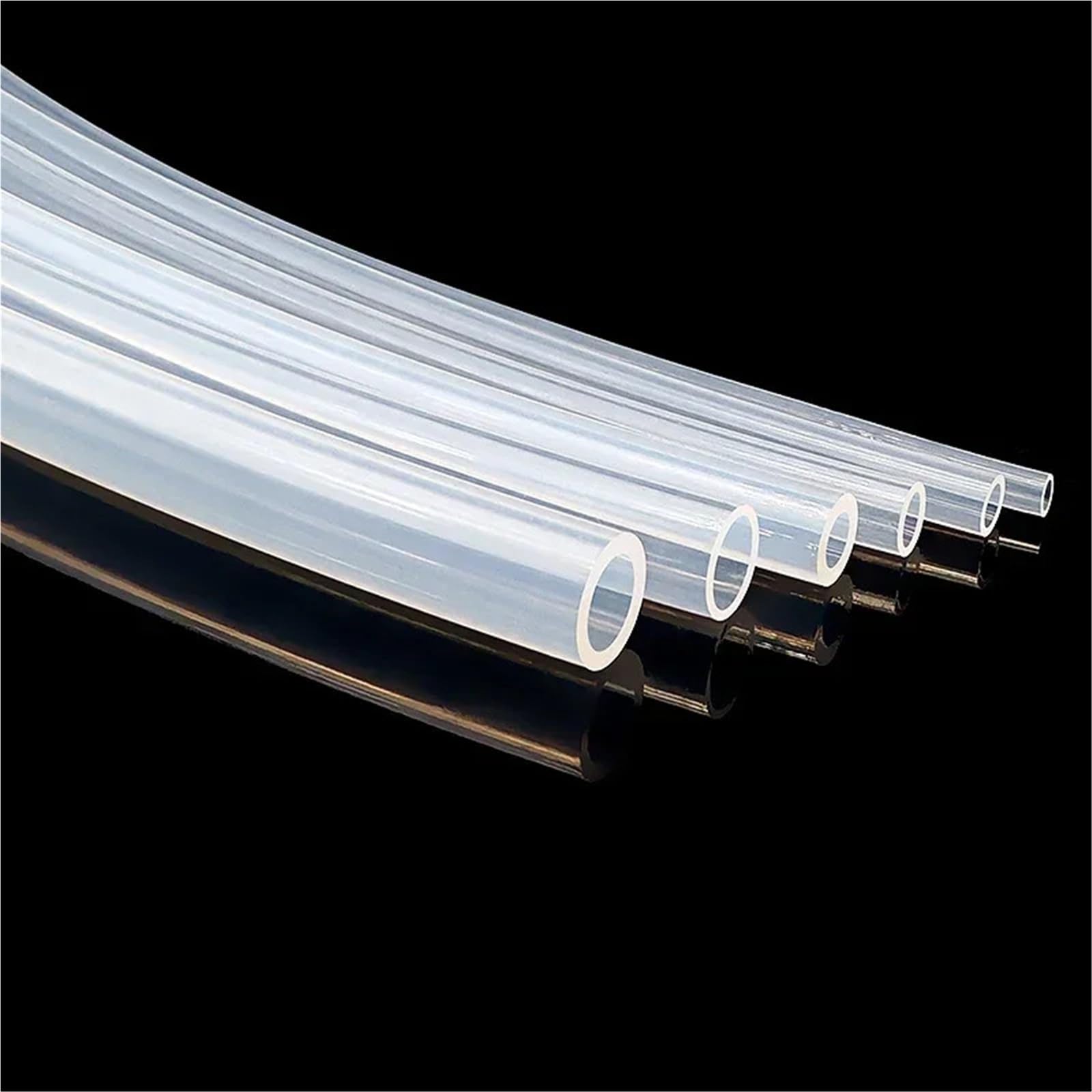 Lkq-Mangueras no tóxicas PTFE Tube Id 0.8mm 1 2 3 4 5 6 7 8 9 10 11 12mm Teflonto Pipe Transmit Bowden Extruder Hose Heat Protector， Flexible y resistente al calo(5M,ID12xOD14mm 2pcx50cm)