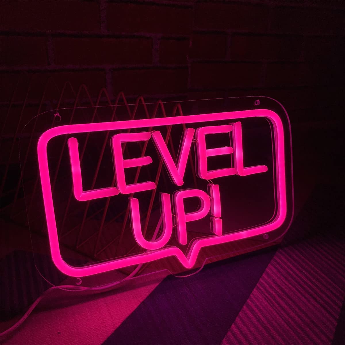 Game Neon Sign Game Room Decor Mann Schlafzimmer Wanddekoration Neonlicht Schilder Gamer Geschenk für Teen Mädchen Jungen Schlafzimmer Spielzimmer Dekor Wanddekoration Playstation USB Powered Lightup