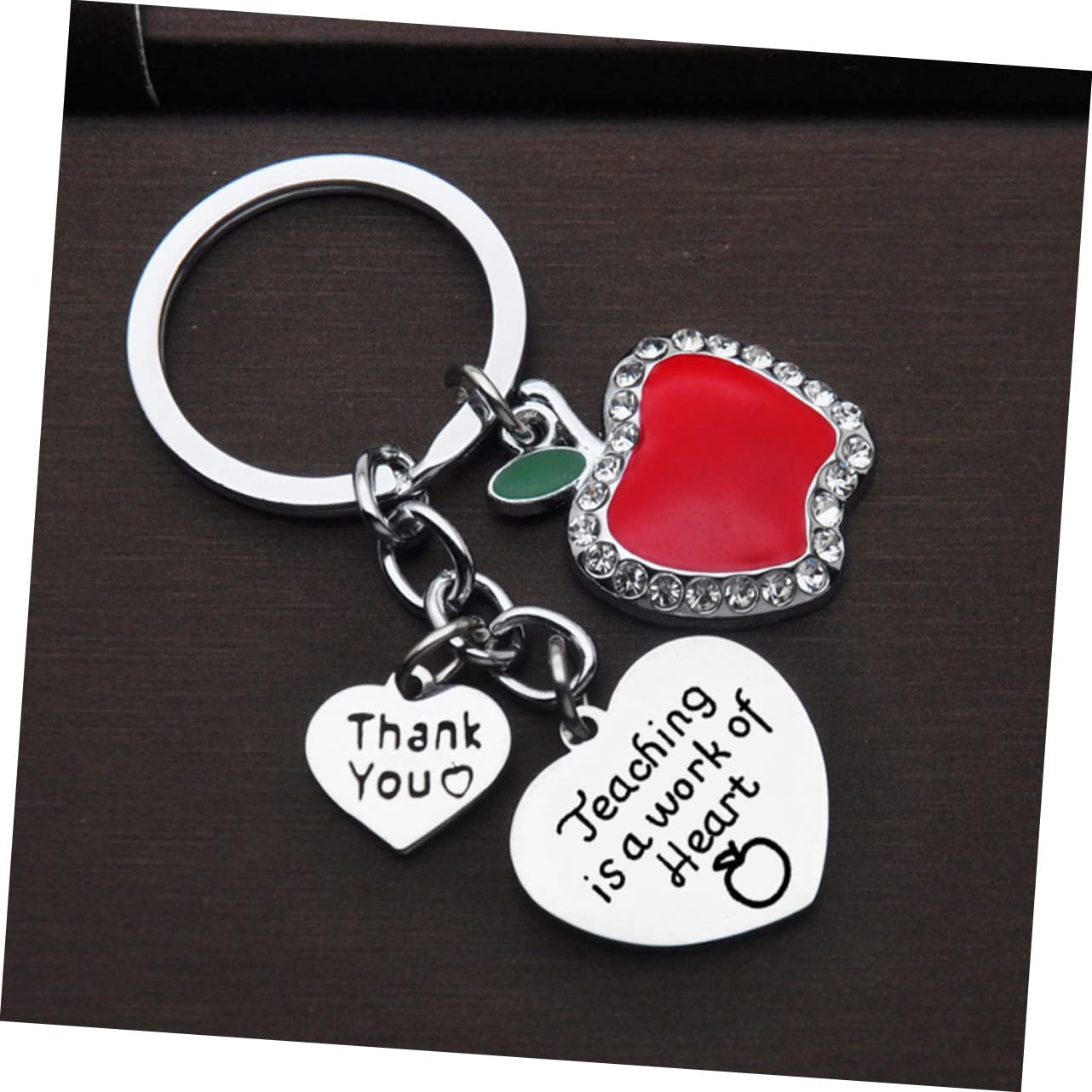 SOIMISS Llavero Dia Del Llavero Para Pared Llavero Decorativo Titular De La Para El Bolso Colgante De Corazón Llaveros De Acero Inoxidable