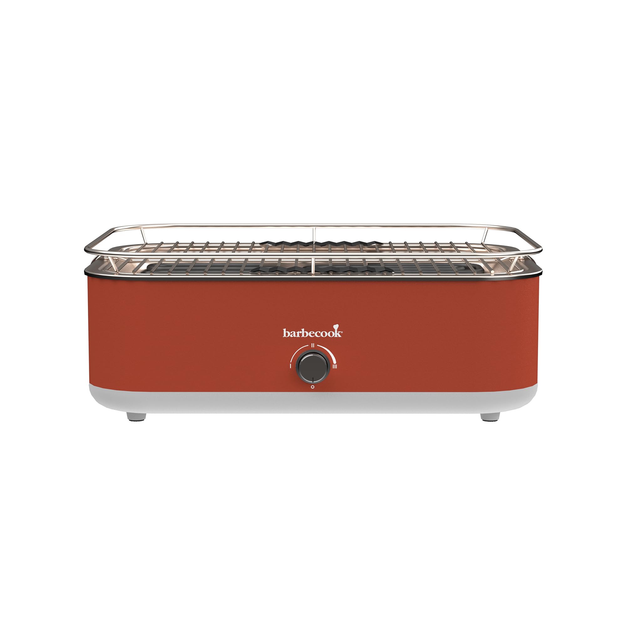 Barbecook E-Carlo gril de table électrique, grille camping, Red 42,5x33x16,5cm