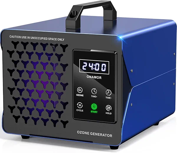 ONAMOR Digital Ozone Generator Odor Eliminator 99,000mg, High Capacity Ozone Machine Odor Removal Up to 8,000 Sq.Ft, Ionizer Deodorizer Ozonator for Home, Car, Smoke, Pet Room