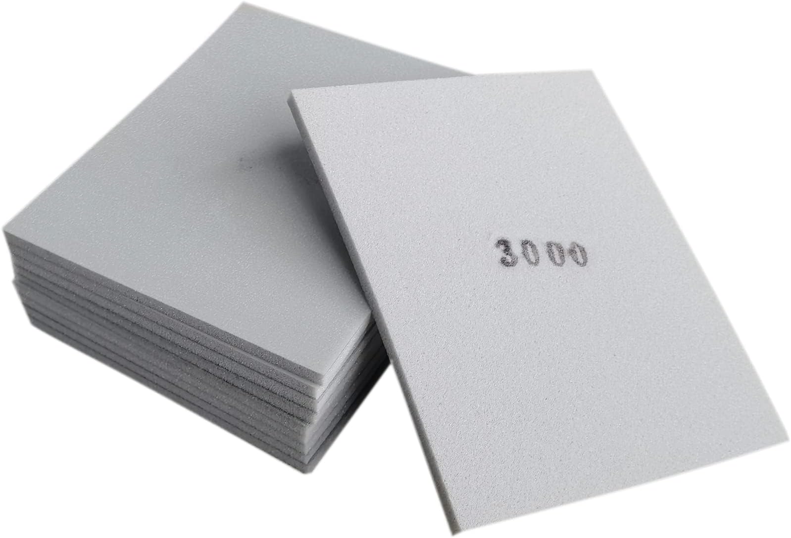 SACKORANGE 10 PCS 3000 Grit 4.5 x 5.5 Inch Sanding Sponge Set, Wet or Dry Hand Sanding Sponges Sheet, Flexible Soft Foam Sand Block for Drywall, Corner Contour, Metal Wood