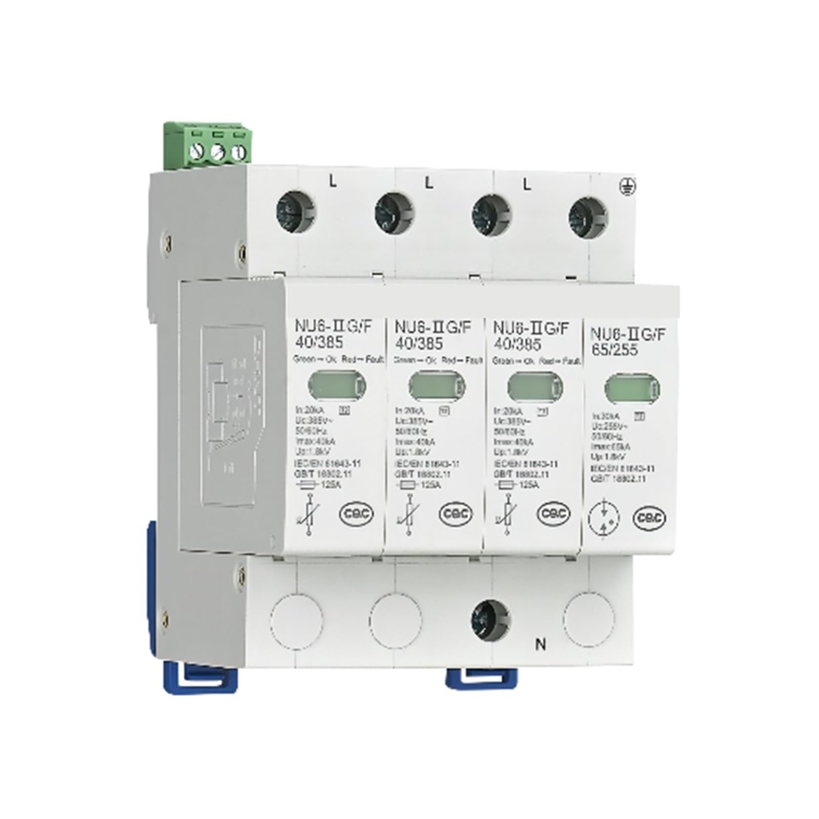 Parasurtenseur NU6 parafoudre modulaire 4P 385V pour tableau - 2