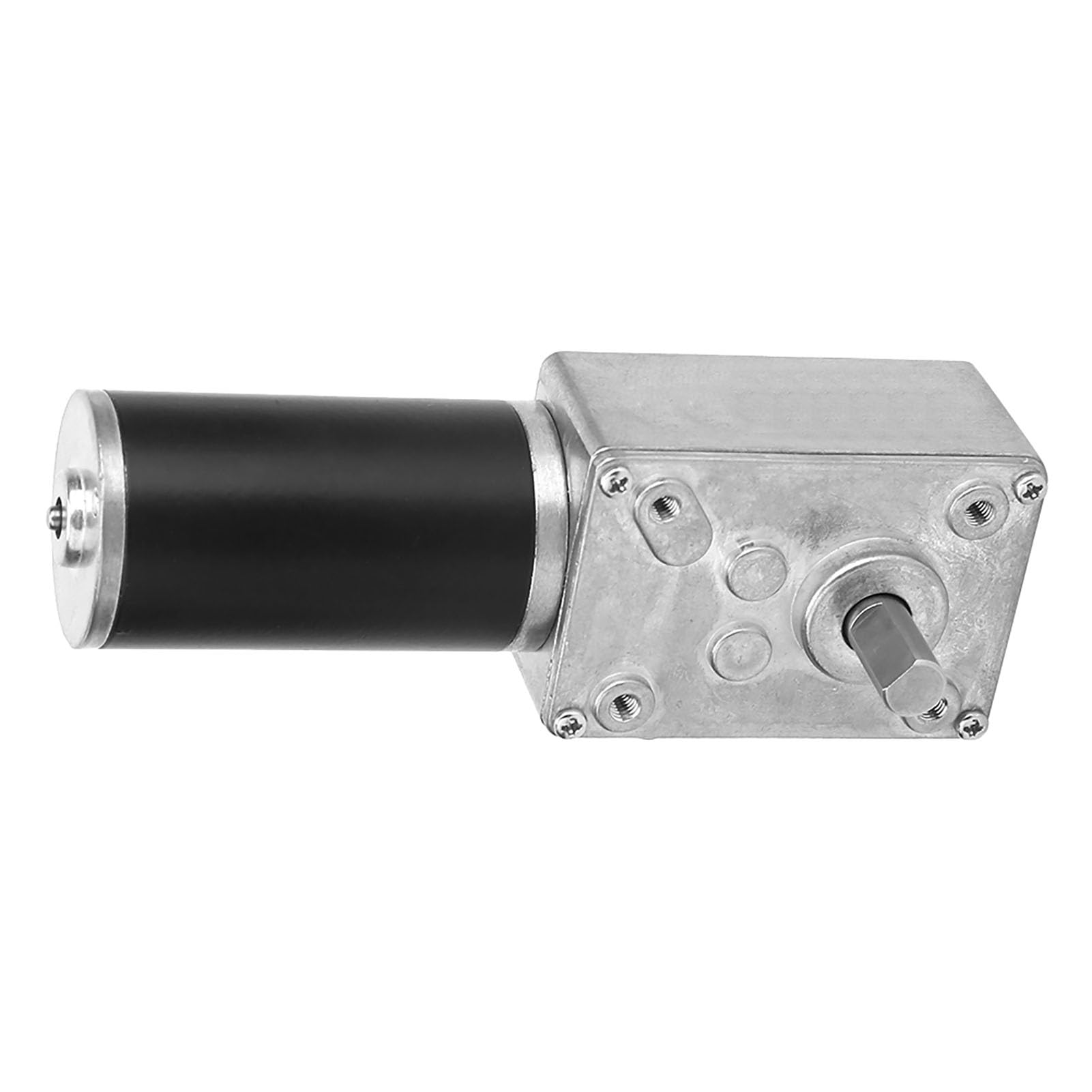 Fafeicy Motoriduttore a Vite Senza Fine DC 12V 10RPM con Albero Reversibile 8mm per Riduzione di Velocità Elettrica