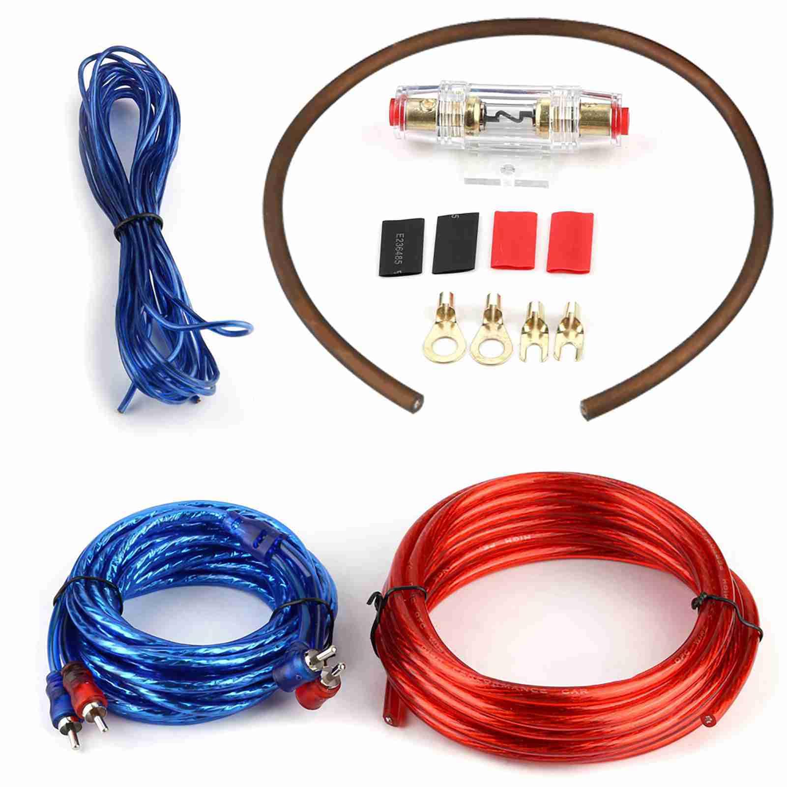 Kit de cables de audio para automóvil para disfrutar de graves potentes viajando 8