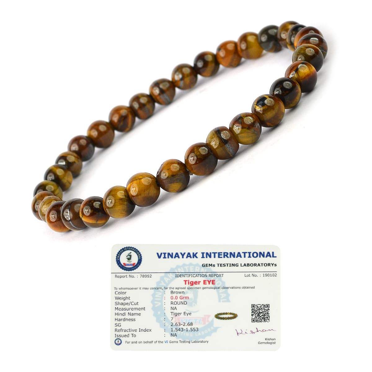 Reiki Crystal Products Certified Tiger Eye Bracelet Reiki Healing Crystal Stone 6 Mm Bracelet, Charged By Reiki Grandmaster & Vastu Expert For Unisex Adult (B09TF37CX8) Amazon Price History, Amazon Price Tracker