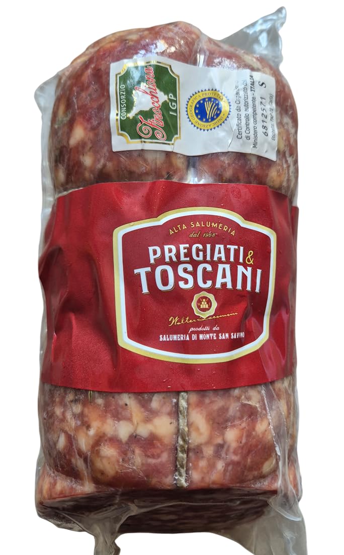 0riginal Italienische Fenchelsalami ca. 1,2 Kg - Finocchiona aus der Toskana - Geschenkidee WF-10152