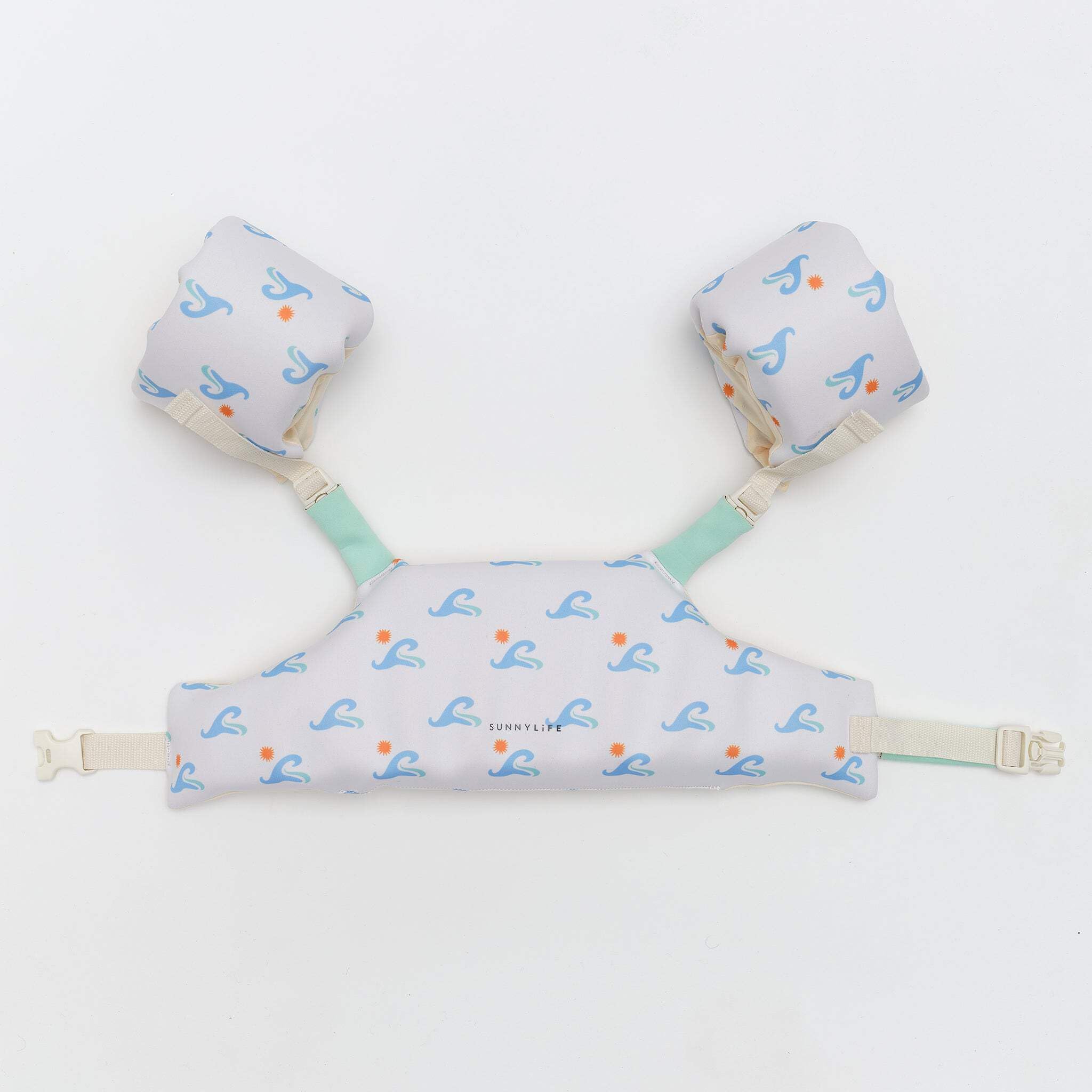 SUNNYLiFE Toddler Puddle Jumper | Floatie Jacket 3-6 | Sammy The Seagull Blue Wave