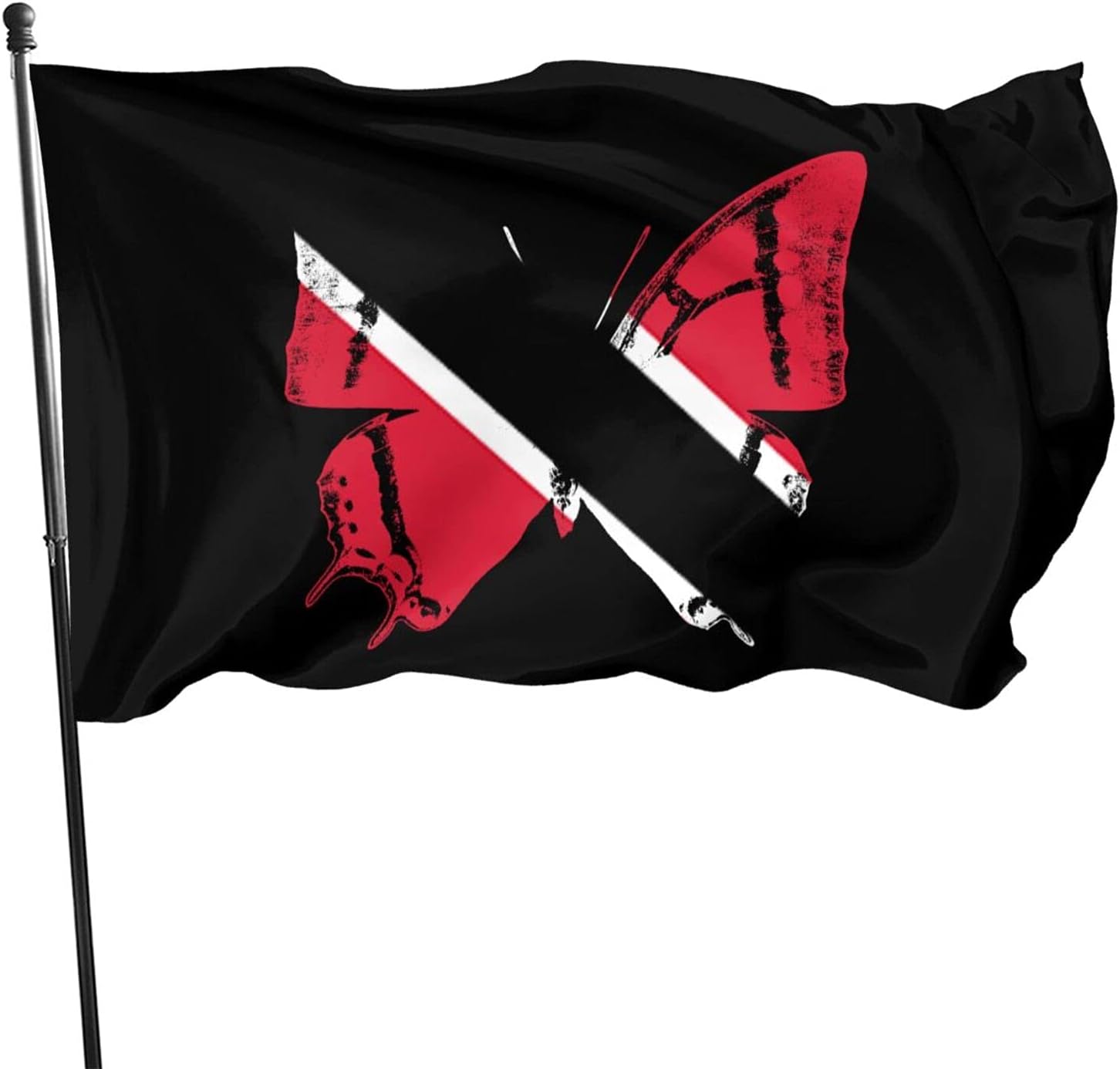 Butterfly Flag Of Trinidad And Tobago 3x5 Ft, Outdoor Flag