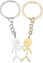 Ouligay 2 Stück Paare Schlüsselanhänger für Paare Mutter Freundschaft Geschenk, Partner Beste Freundin Mama Geburtstagsgeschenk Herz Pärchen Schlüsselanhänger Paar für Jahrestag Valentinstag Muttertag