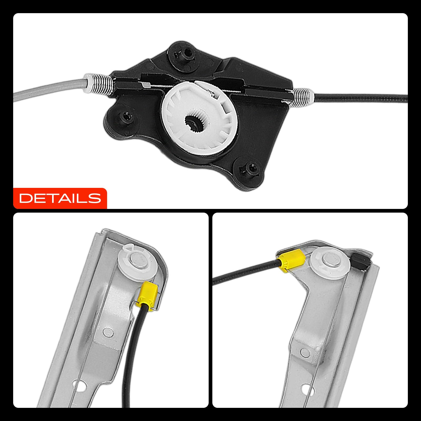 Frankberg Elevalunas Mecanismo elevalunas Eléctrico sin Motor Delantero izquierdo Sin placa 4/5-Puerta Compatible con 159 939 Replace# 71740175, 350103191300
