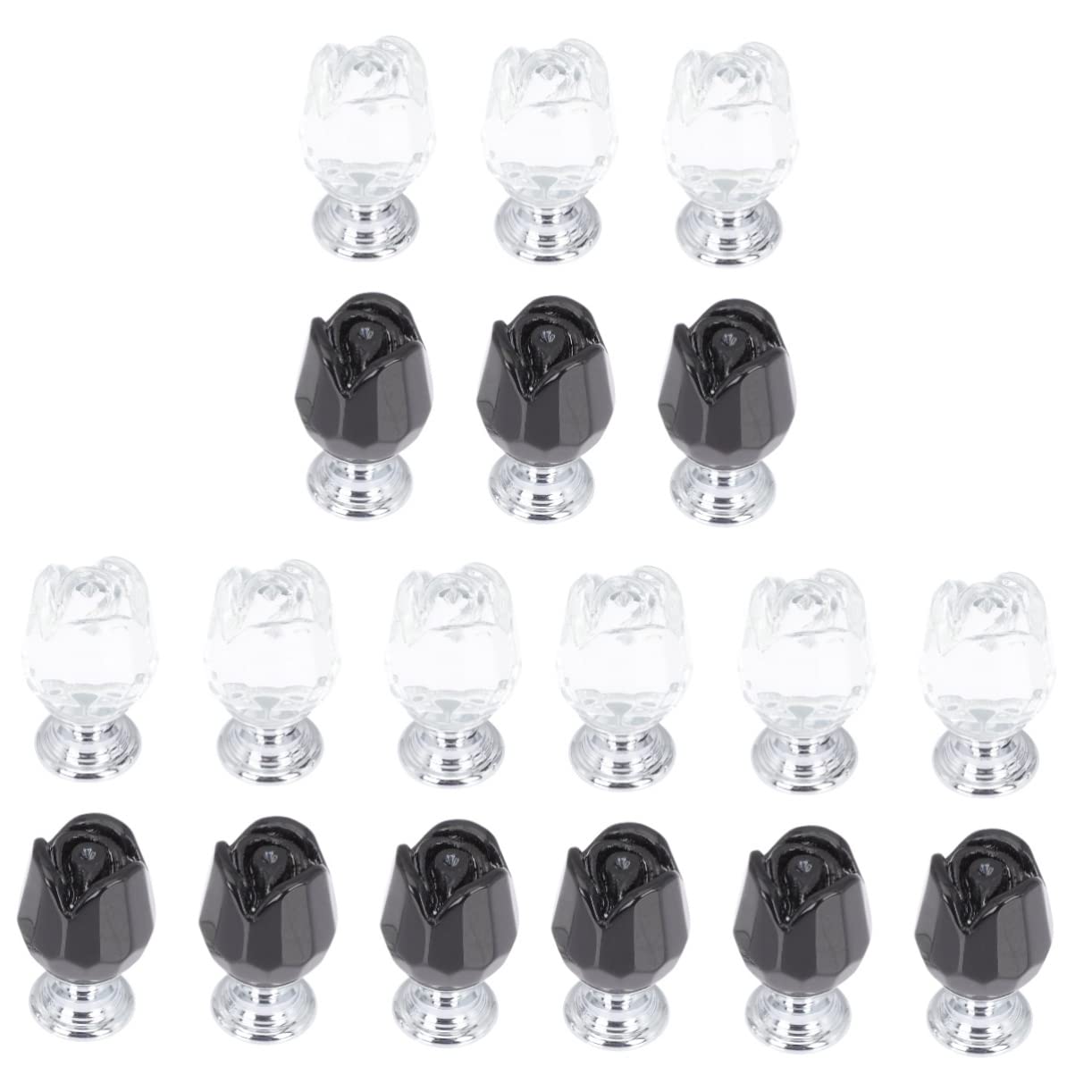 Bouton de tirage cristal rose pour décorer les armoires de la chambre