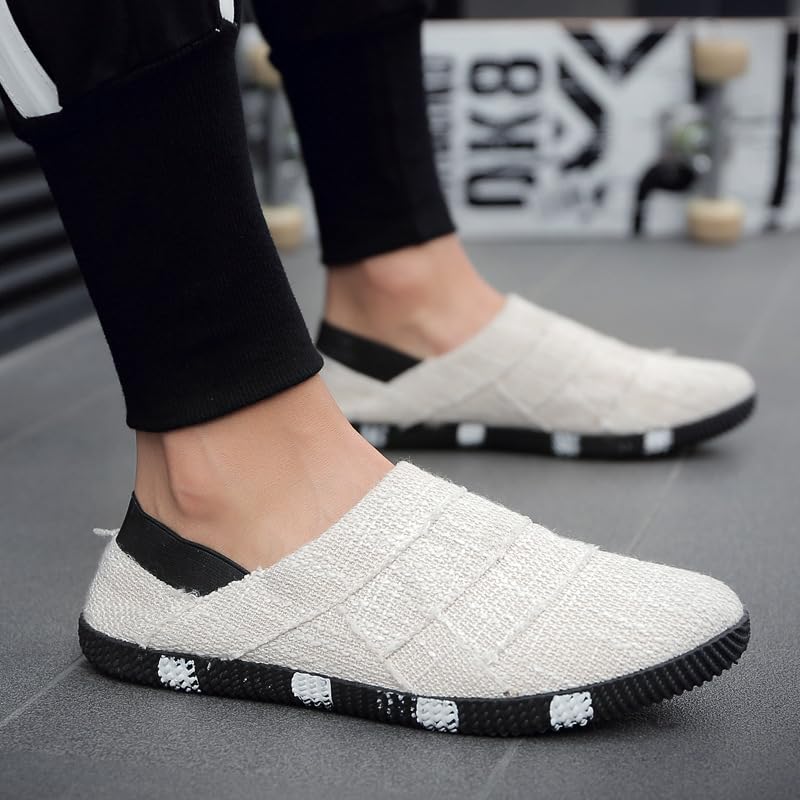 Men's Comfortable Lightweight Lace-Up Sports Shoes - Solid Color Outdoor3