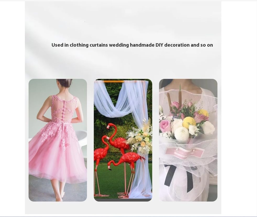 Band Organza Stoffe Nähen 150cm x 2m Tüllstoff Glitzergarn Tüll Dekostoffe Bekleidung & Hochzeit Tischschleife