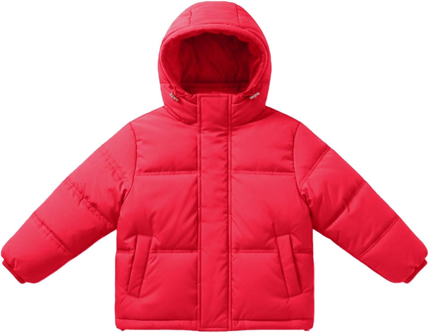 Boys Girls Lightweight Down Jackets Zip up Padded Warm Winter Hooded Quilted Puffer Coats