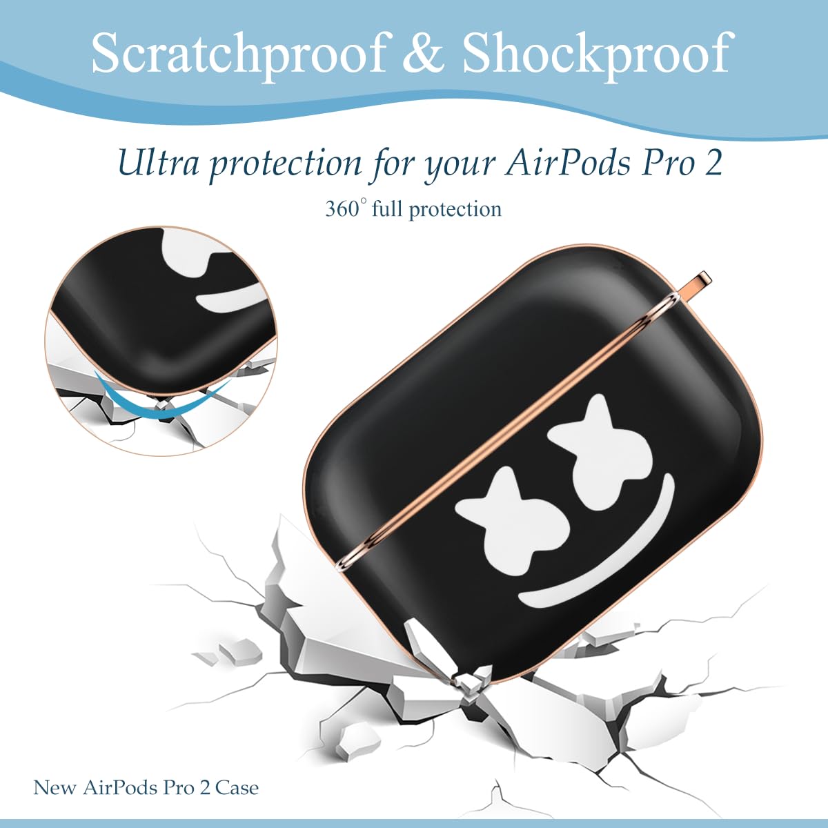 Amazon.co.jp: Air Pods Pro2 ケース マシュメロ AirPods Pro 第2世代
