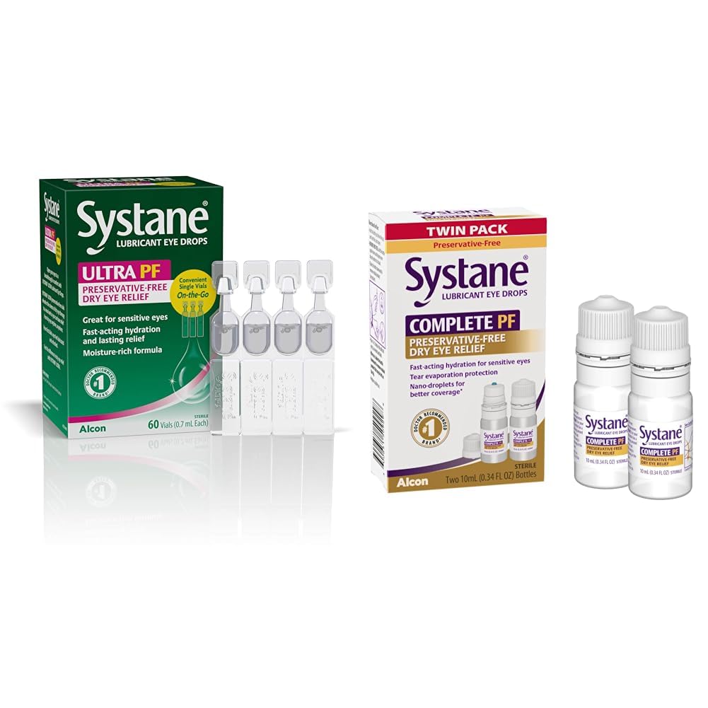 Systane Ultra Lubricant Eye Drops 60 Count Pack of 1 Packaging May Vary Complete PF Multi-Dose Preservative Free