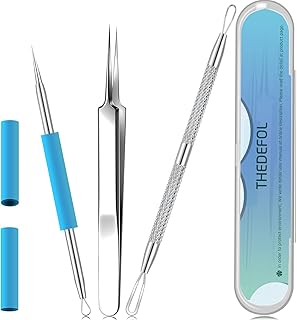 Best Acne Removal, Blackhead Remover, Pimple Comedone Extractor, Blemish Whitehead Removing, Popping Zit Tool, Popper Kit, for Nose Face