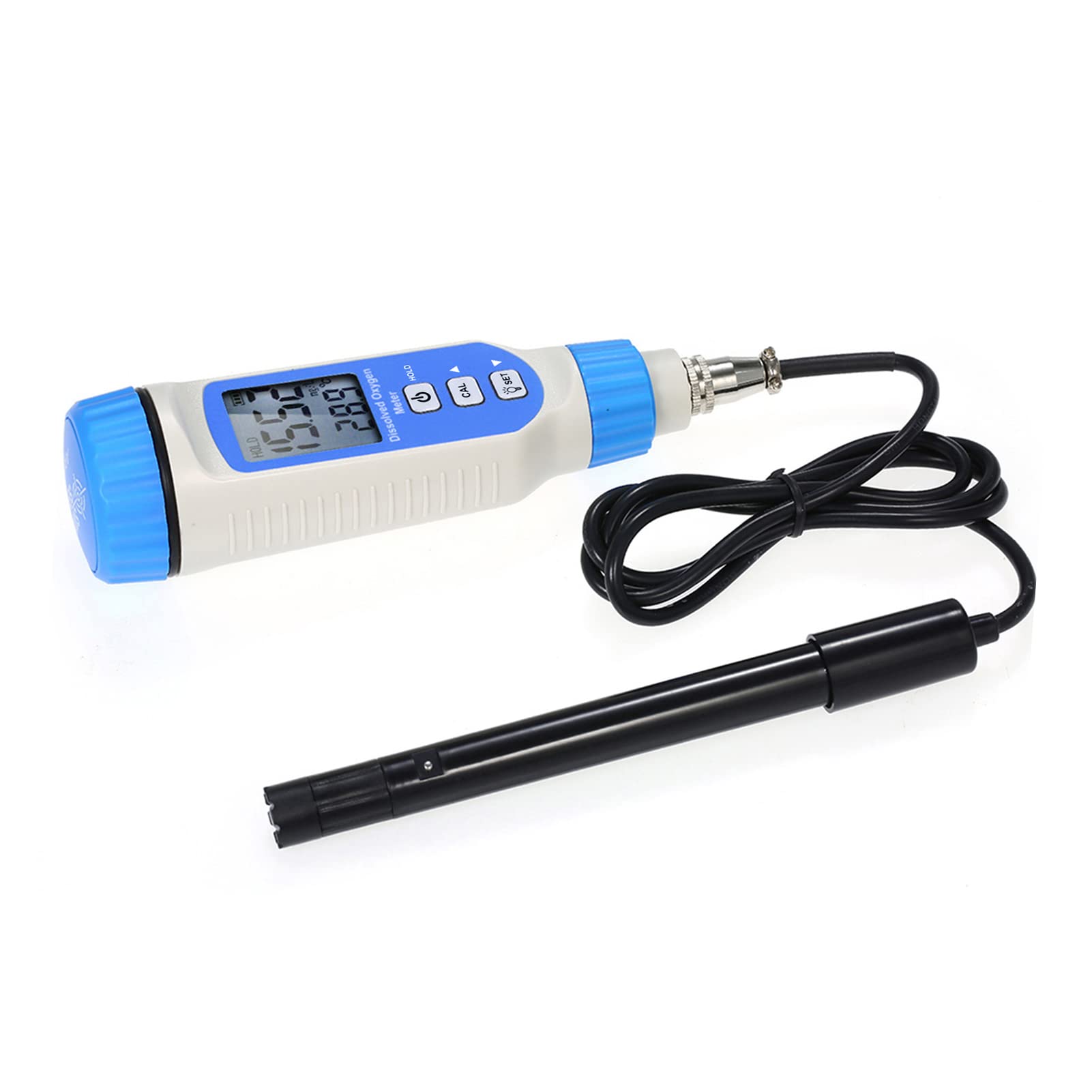 HUIOP Detector Digital de oxígeno disuelto Detector Digital de oxígeno disuelto Medidor de oxígeno disuelto DO portátil o de rotulador Probador de cald del Agua Analizador de oxígeno disuelto