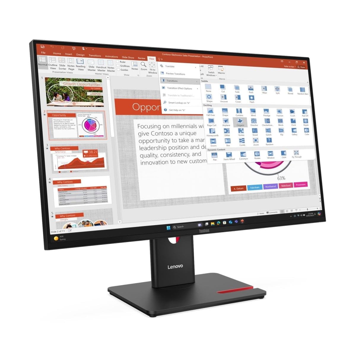 Amazon.com: Lenovo ThinkVision T27-40 27