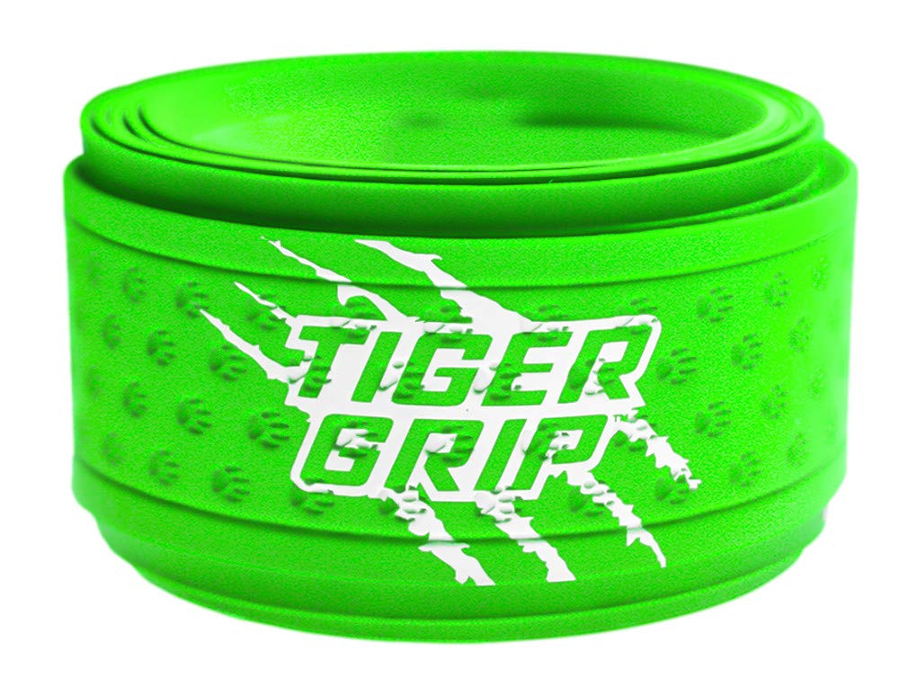 Tiger Grip Bat Wrap/Bat Tape for Baseball and Softball - 1.1mm - Neon Green