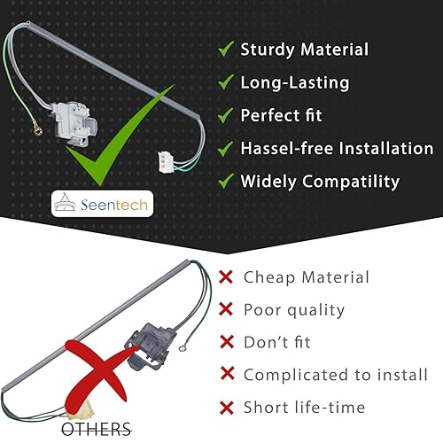 Miniatura 5 de Interruptor de tapa de lavadora 3949247 de Seentech, apto para lavadoras Whirlpool y Kenmore - Sustituye el número de pieza 3949247VP, 3949247V,