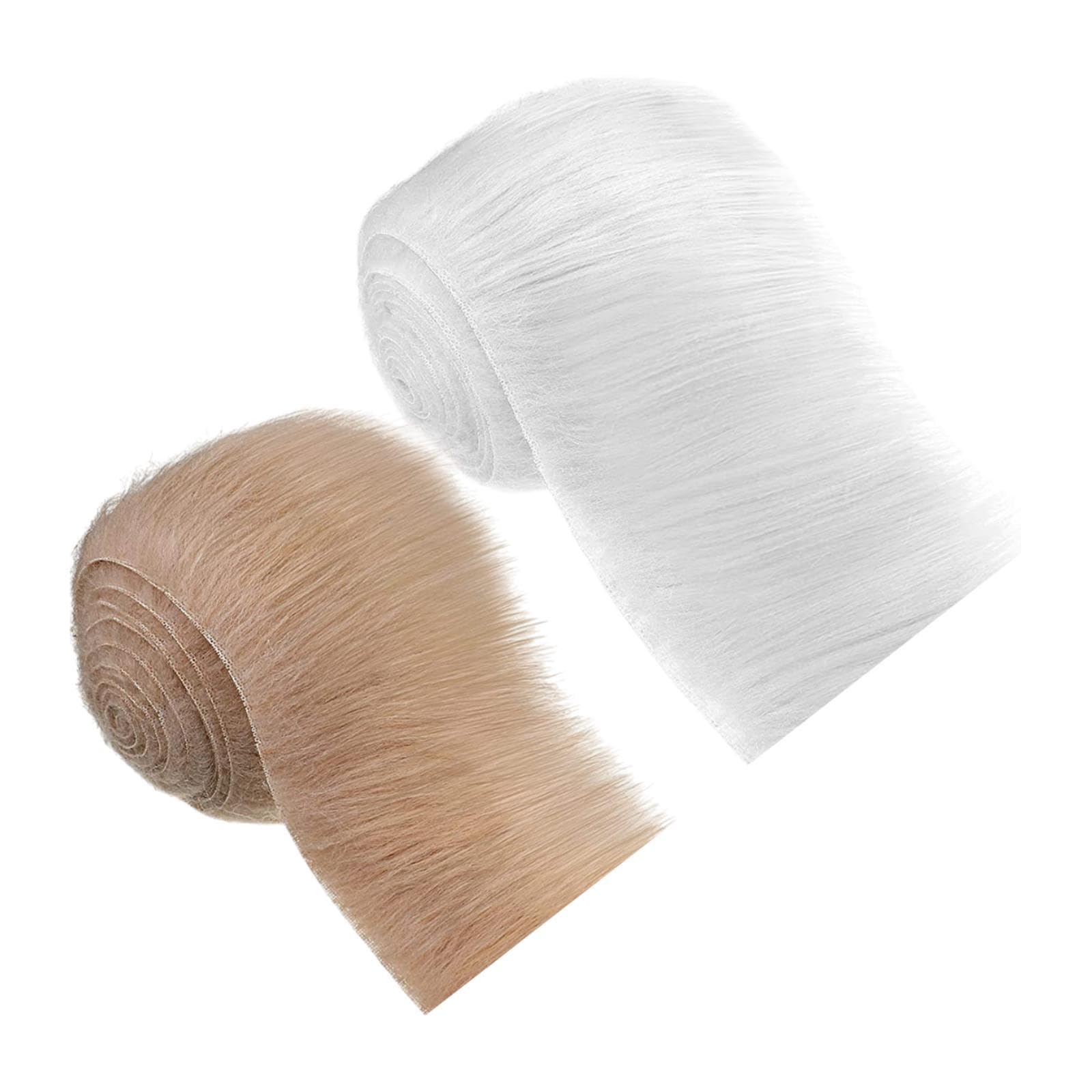 Ruban tissu synthétique blanc kaki DuskHaven pour barbe de gnome et artisanat