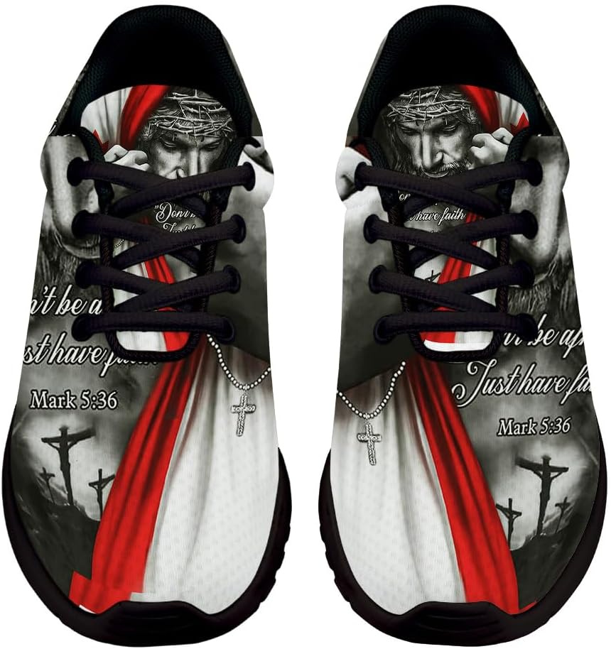 Christian Cross Just Have Faith Canadian Shoes for Women Men Trail Running Casual Fashion Sneakers Slip-on Tennis Shoes