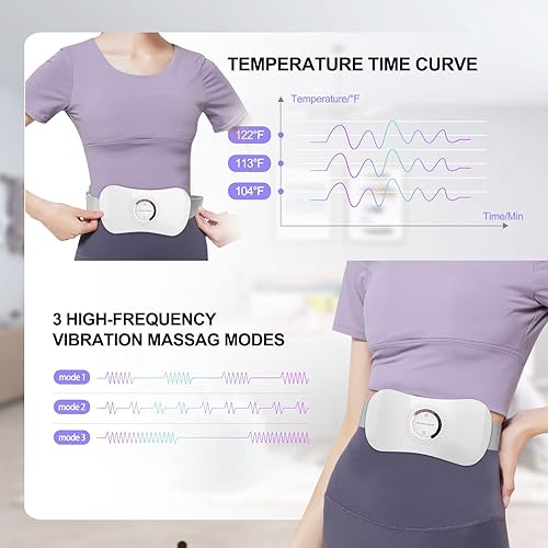 Miniatura 3 de Almohadilla térmica portátil inalámbrica, almohadilla térmica menstrual para calambres, dolor de espalda o vientre, almohadilla térmica de regalo