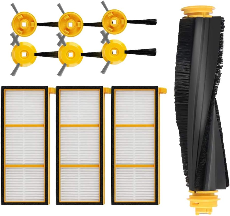 Replacement Side Brushes for RV700 RV750 Robot Vacuum Cleaner - Dust and Pollen Reduction Kit