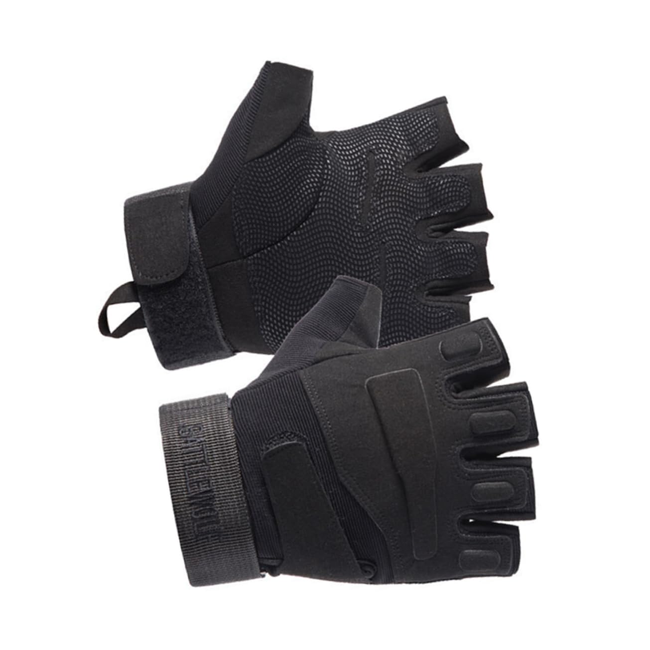 3paare Halbfinger Fahrradhandschuhe Für Herren Und Damen Stoßdämpfend Atmungsaktiv rutschfest Für Outdoor-Sportarten Wie Radfahren Laufen Und Angeln Schwarz